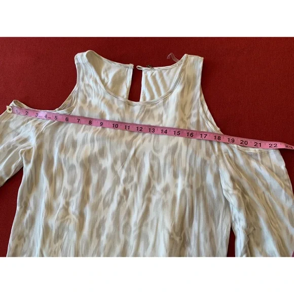 YFB pastel animal print cold shoulder maxi dress, NWT, S - Picture 8 of 11